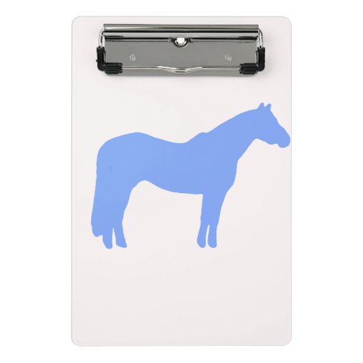 Horse Trainer Business Blue Simple and Modern Mini Klembord (Voorkant)