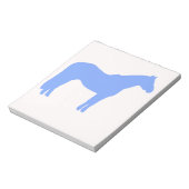 Horse Trainer Business Blue Simple and Modern Notitieblok (Linkerzijde)