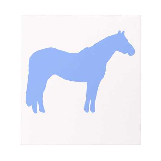 Horse Trainer Business Blue Simple and Modern Notitieblok (Voorkant)