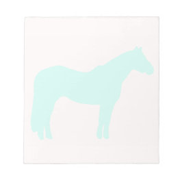 Horse Trainer Business Blue Simple and Modern Notitieblok