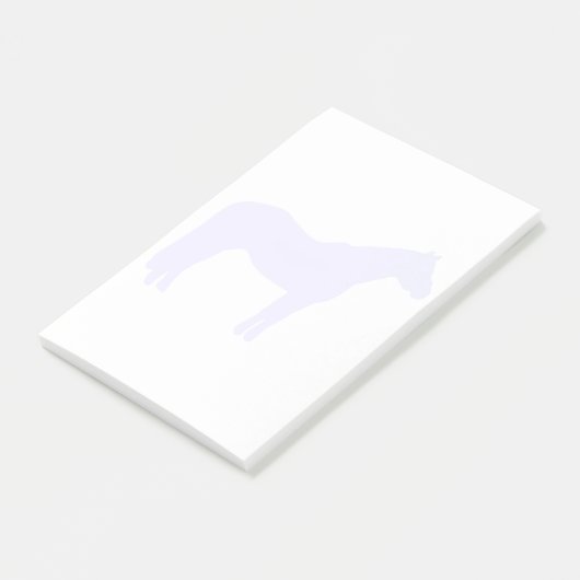 Horse Trainer Business Blue Simple and Modern Post-it® Notes (Schuin)