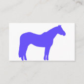 Horse Trainer Business Blue Simple and Modern Visitekaartje (Voorkant)