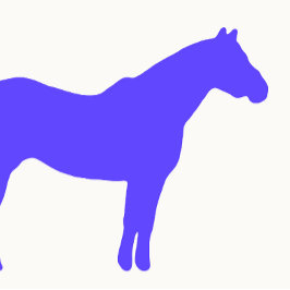 Horse Trainer Business Blue Simple and Modern Visitekaartje