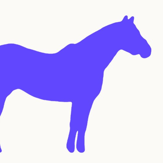 Horse Trainer Business Blue Simple and Modern Visitekaartje