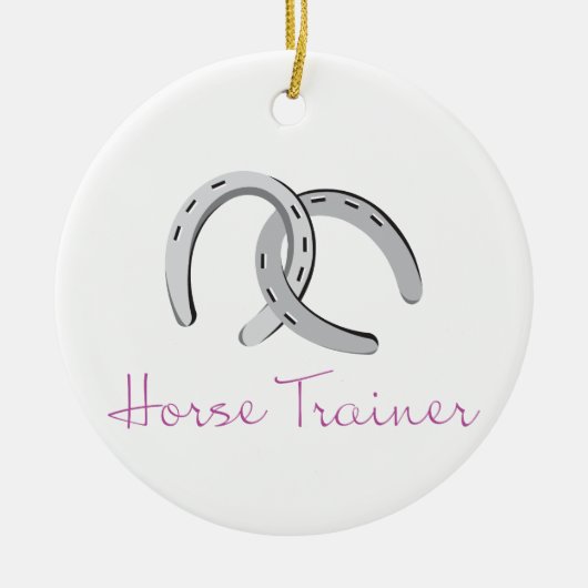 Horse Trainer Keramisch Ornament (Voorkant)