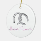 Horse Trainer Keramisch Ornament (Links)
