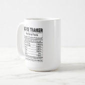 Horse Trainer Nutritional Facts 11oz Mok (Voorkant links)