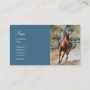 Horse Training Stables Horseback Riding Academy Visitekaartje
