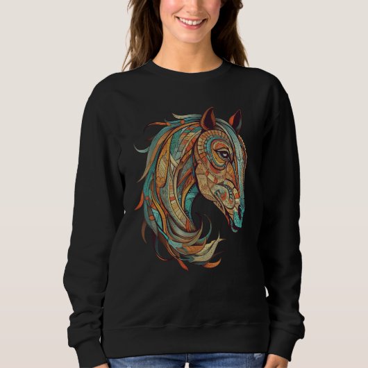 Horse Tribal Abstract Native American Geometric Ho Trui (Voorkant)