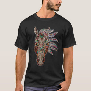 Horse Tribal Abstracte Kunst Native American Geome T-shirt