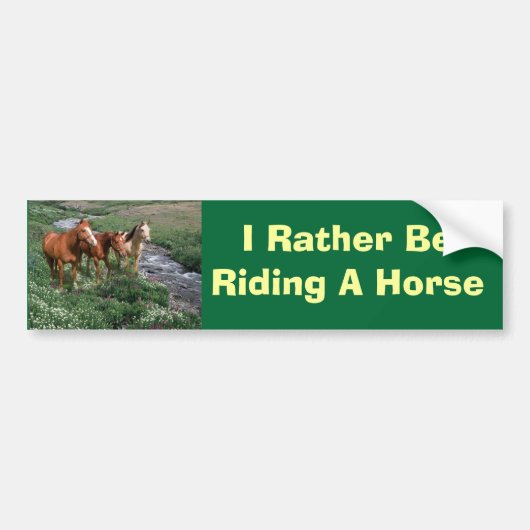 Horse Trio-Bumpersticker Bumpersticker (Voorkant)