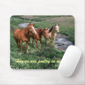 Horse Trio Mousepad Muismat (Met muis)