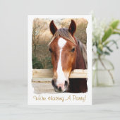 HORSE-uitnodiging (Staand voorkant)