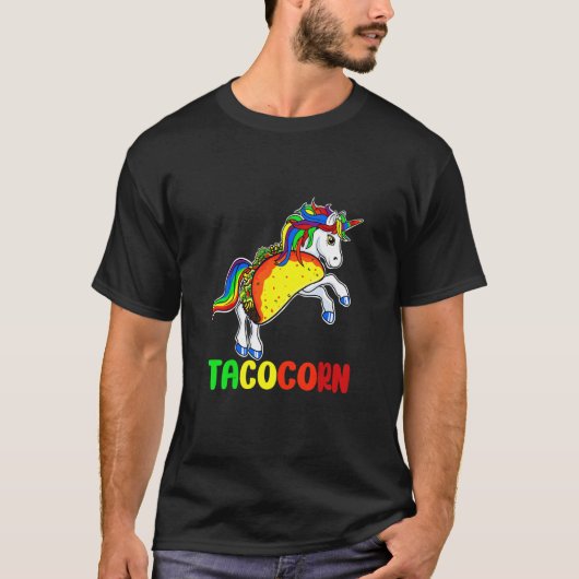 Horse Unicorn Taco Mexicaans festival T-shirt (Voorkant)