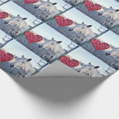 HORSE Valentijn hart Cadeaupapier (Hoek)