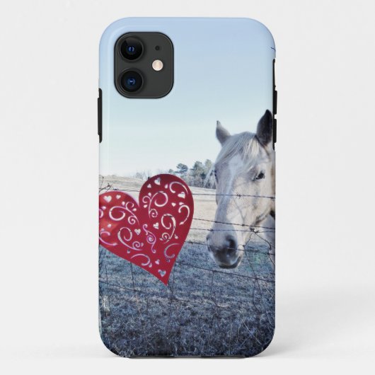 HORSE Valentijn hart Case-Mate iPhone Case (Achterkant)