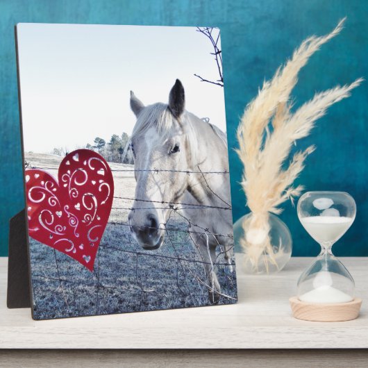 HORSE Valentijn hart Fotoplaat (Zijkant)