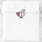 HORSE Valentijn hart Hart Sticker (Tas)