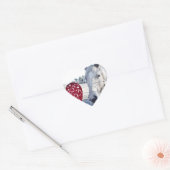 HORSE Valentijn hart Hart Sticker (Envelop)