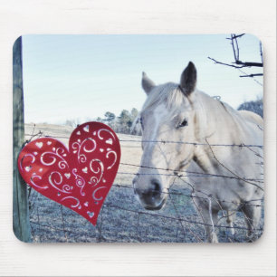HORSE Valentijn hart Muismat
