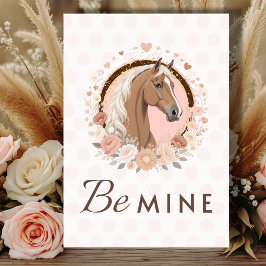 Horse Valentine Haflinger Feestdagen Kaart