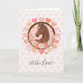 Horse Valentine Kaart (Voorkant)