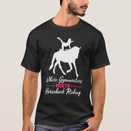 Horse Vaulting For Horse Vaulter Vaulting Girls An T-shirt (Voorkant)