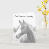 Horse Veterinary Sympathcard Kaart (Gele Bloem)