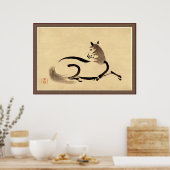 Horse ~ Vintage Japanese Poster (Keuken)