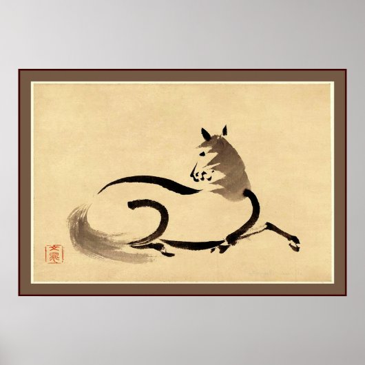 Horse ~ Vintage Japanese Poster (Voorkant)