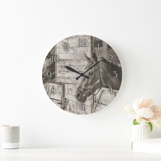 Horse-wandklok Grote Klok (Huis)