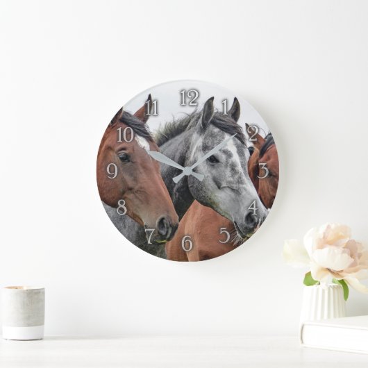 Horse-wandklok Grote Klok (Huis)