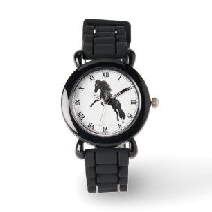 HORSE WARMBLOOD - ZWARTE JACK - DH HORLOGE