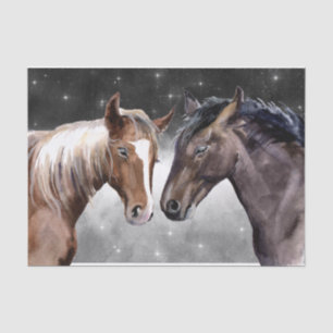 Horse Waterverf Night Sky Tissuepapier
