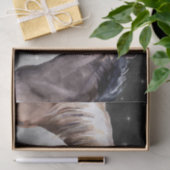 Horse Waterverf Night Sky Tissuepapier (Geschenk)