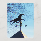 Horse Weather Vane Blue Sky Briefkaart (Voorkant)