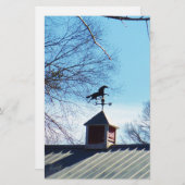 Horse Weather Vane Blue Sky Briefpapier (Voorkant / Achterkant)