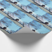 Horse Weather Vane Blue Sky Cadeaupapier (Hoek)