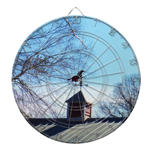 Horse Weather Vane Blue Sky Dartbord (Voorkant)