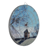 Horse Weather Vane Blue Sky Dartbord (Voorkant Links)