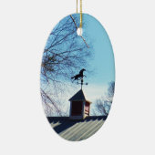 Horse Weather Vane Blue Sky Keramisch Ornament (Rechts)