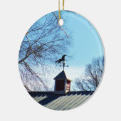 Horse Weather Vane Blue Sky Keramisch Ornament (Links)