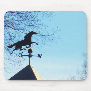 Horse Weather Vane Blue Sky Muismat