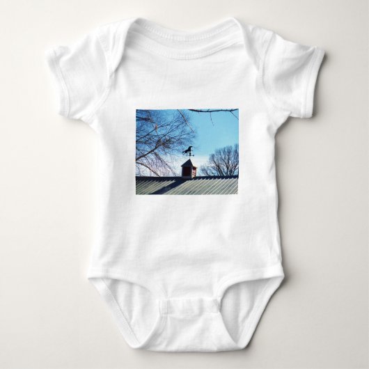 Horse Weather Vane Blue Sky Romper (Voorkant)