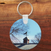Horse Weather Vane Blue Sky Sleutelhanger (Voorkant)
