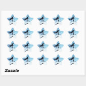 Horse Weather Vane Blue Sky Ster Sticker (Vel)