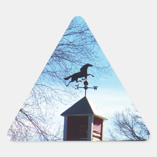 Horse Weather Vane Blue Sky Sticker (Voorkant)