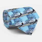 Horse Weather Vane Blue Sky Stropdas (Opgerold)