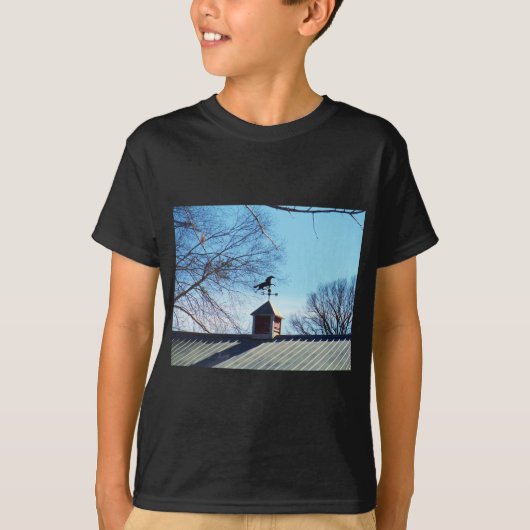 Horse Weather Vane Blue Sky T-shirt (Voorkant)