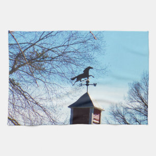 Horse Weather Vane Blue Sky Theedoek